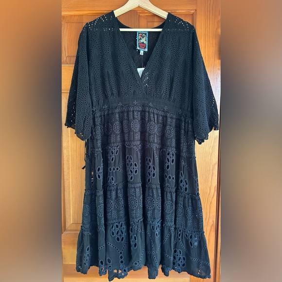 Johnny Was Bluebelle Dress in Black, size XS can fit S, NWT (but no slip) - Picture 14 of 14